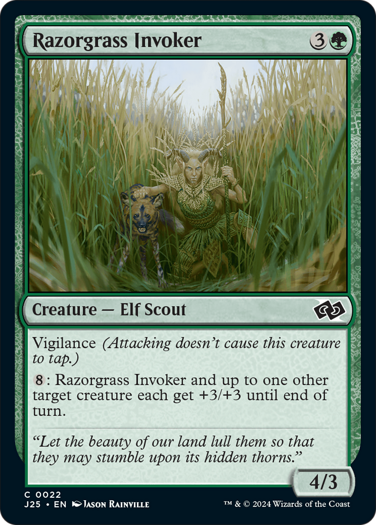 Razorgrass Invoker (J25-022) [Foundations Jumpstart] MTG Single Wizards of the Coast
