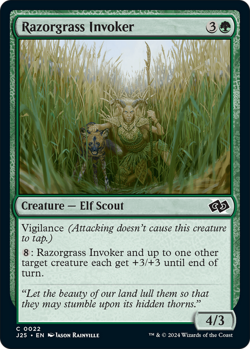 Razorgrass Invoker (J25-022) [Foundations Jumpstart] MTG Single Wizards of the Coast