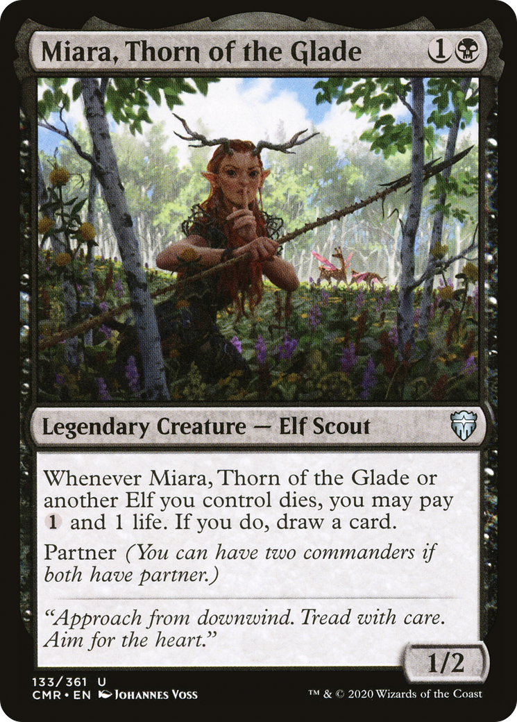 Miara, Thorn of the Glade (CMR-133) [Commander Legends] Foil MTG Single Wizards of the Coast