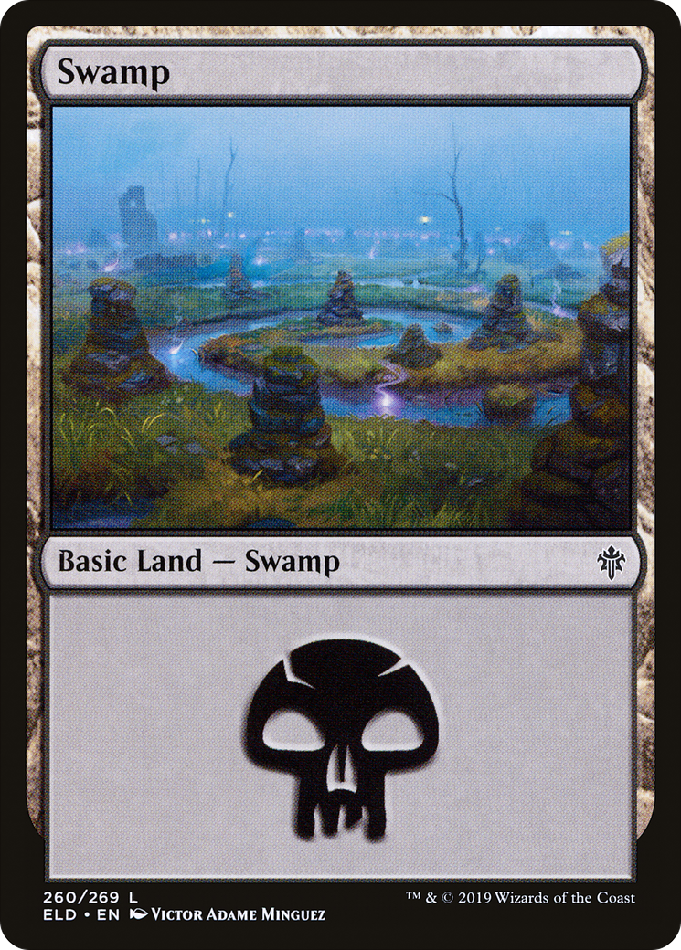 Swamp (ELD-260) [Throne of Eldraine] MTG Single Wizards of the Coast