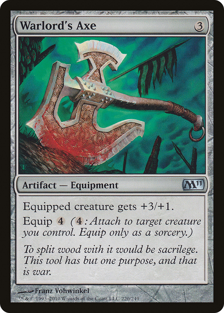 Warlord's Axe (M11-220) [Magic 2011] Foil MTG Single Wizards of the Coast