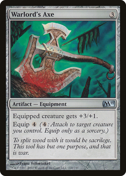 Warlord's Axe (M11-220) [Magic 2011] Foil MTG Single Wizards of the Coast