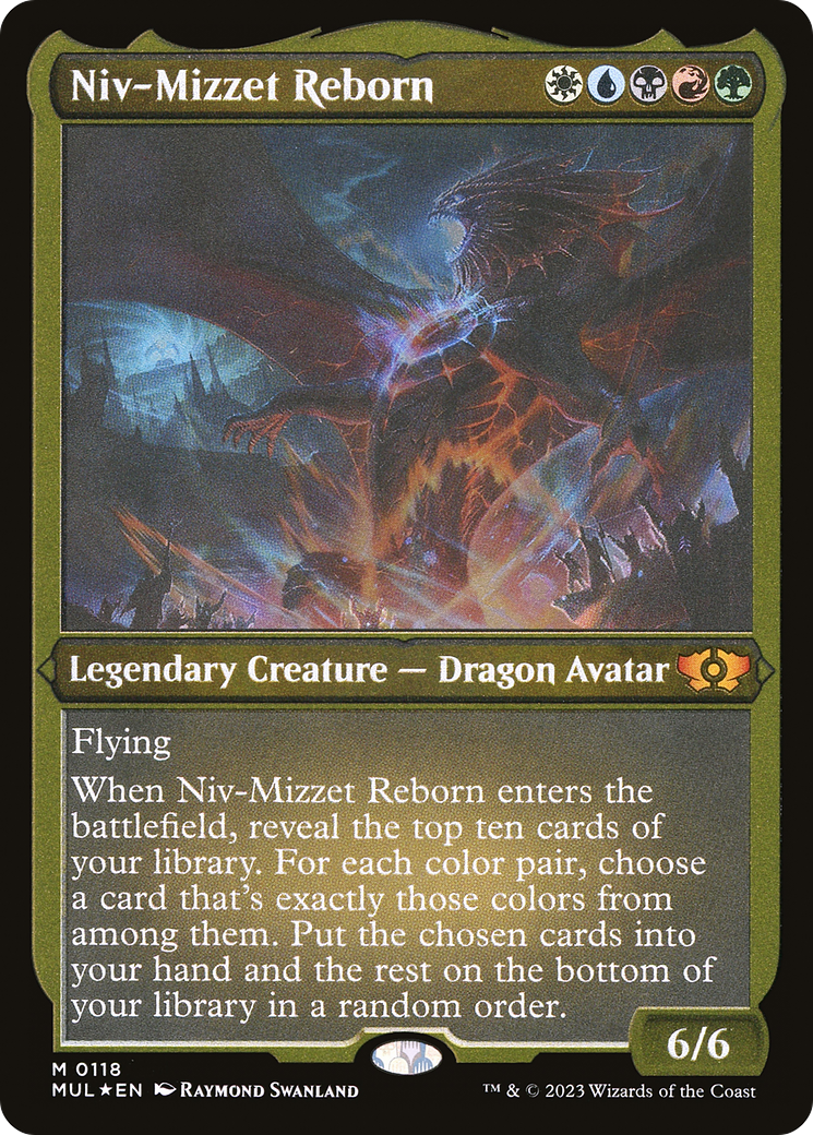 Niv-Mizzet Reborn (MUL-118) [Multiverse Legends] Foil MTG Single Wizards of the Coast