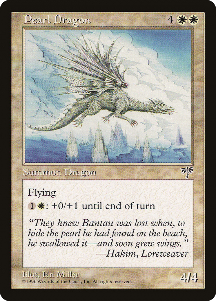 Pearl Dragon (MIR-033) [Mirage] MTG Single Wizards of the Coast