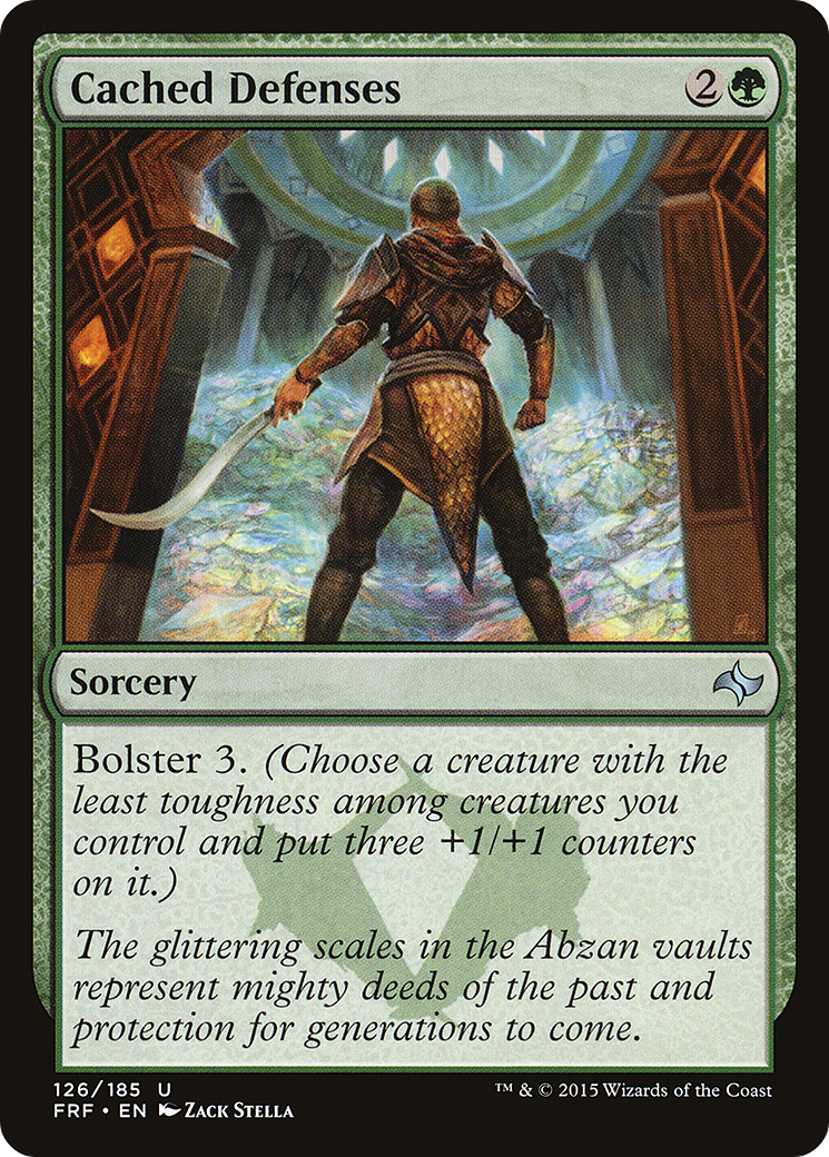 Cached Defenses (FRF-126) [Fate Reforged] MTG Single Wizards of the Coast