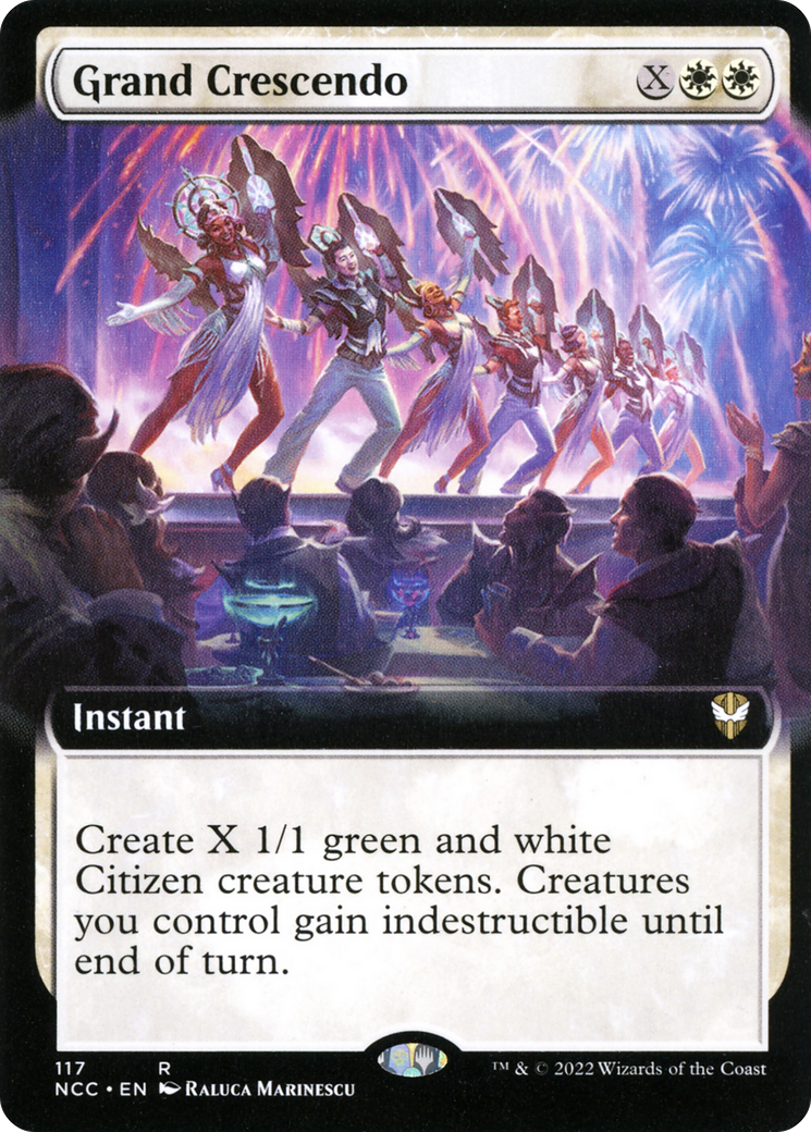 Grand Crescendo (NCC-117) [New Capenna Commander] (Extended Art) MTG Single Wizards of the Coast