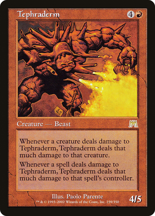 Tephraderm (ONS-239) [Onslaught] MTG Single Wizards of the Coast
