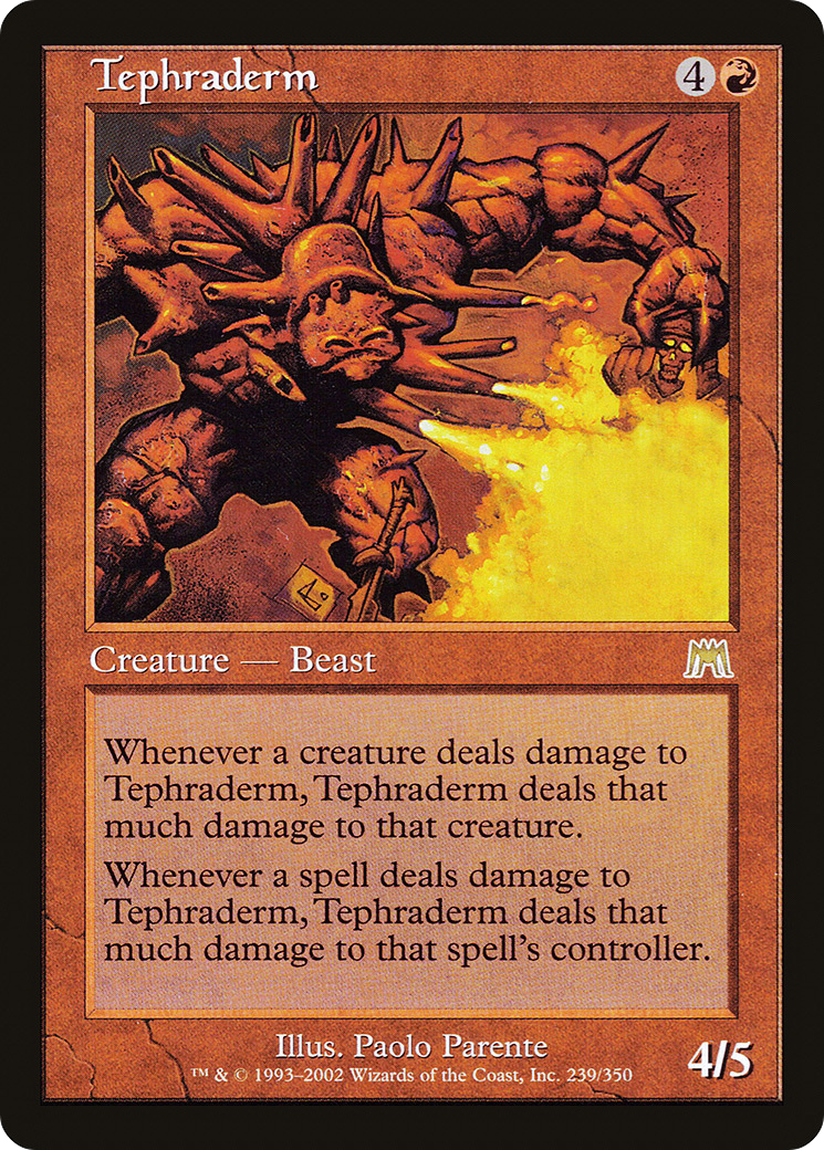 Tephraderm (ONS-239) [Onslaught] Foil MTG Single Wizards of the Coast