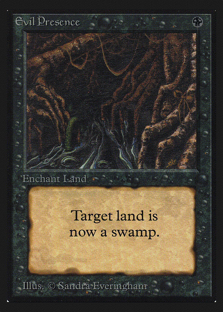 Evil Presence (IED-108) [Intl. Collectors' Edition] MTG Single Wizards of the Coast