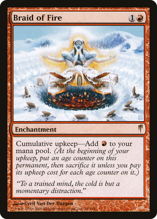 Braid of Fire (CSP-078) [Coldsnap] MTG Single Wizards of the Coast