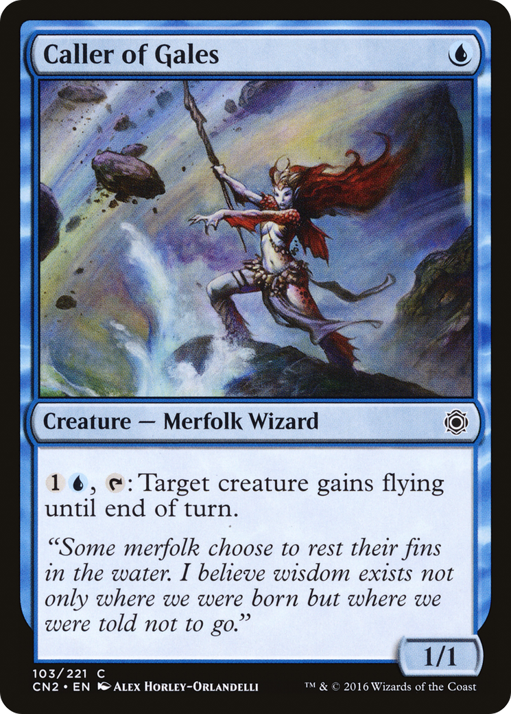 Caller of Gales (CN2-103) [Conspiracy: Take the Crown] MTG Single Wizards of the Coast