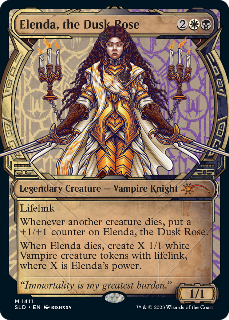 Elenda, the Dusk Rose (SLD-1411) [Secret Lair] Drop (Showcase) MTG Single Wizards of the Coast