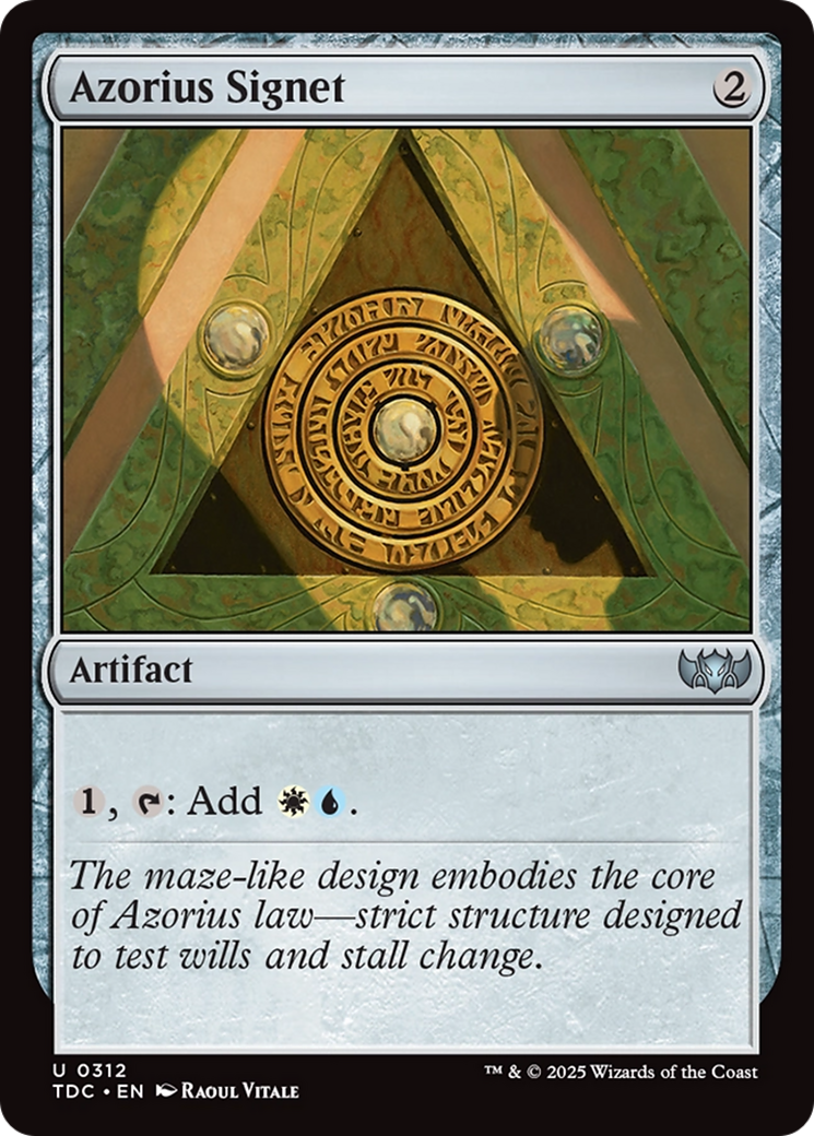 Azorius Signet (TDC-312) [Commander: Tarkir: Dragonstorm] MTG Single Wizards of the Coast