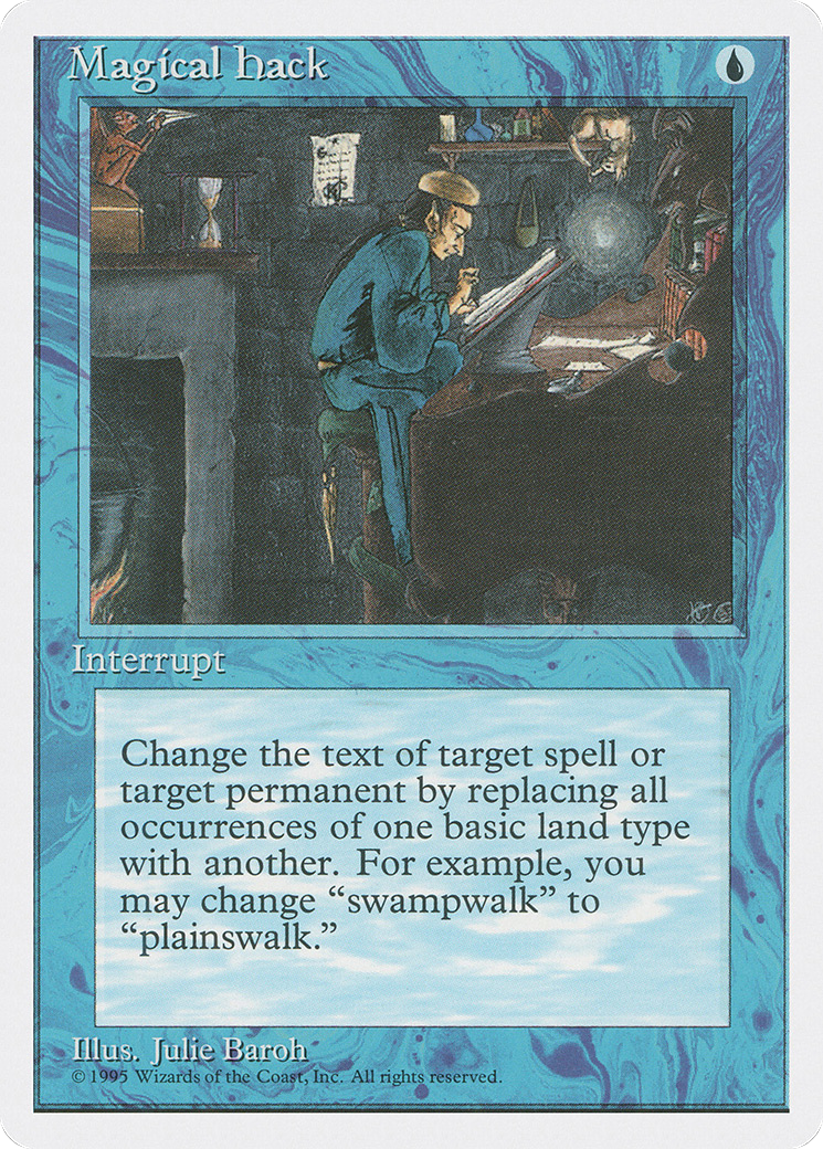 Magical Hack (4ED-083) [Fourth Edition] MTG Single Wizards of the Coast