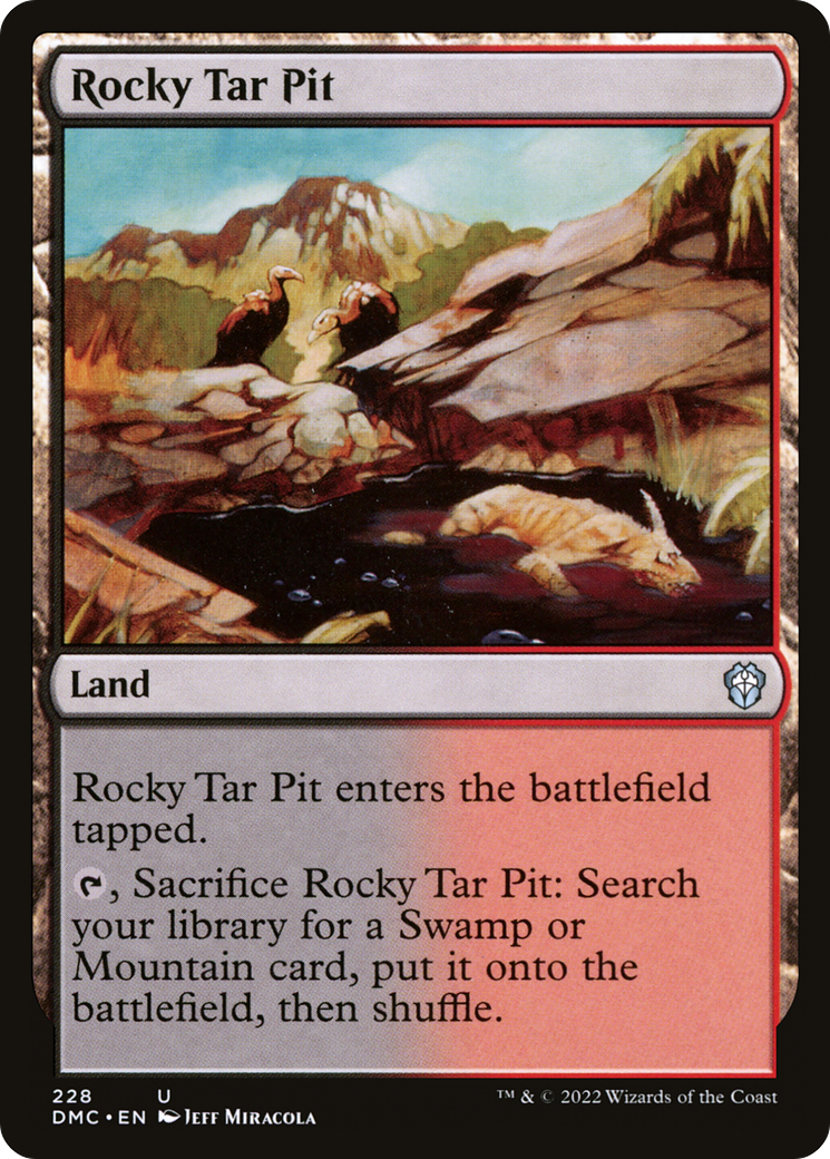 Rocky Tar Pit (DMC-228) [Dominaria United Commander] MTG Single Wizards of the Coast
