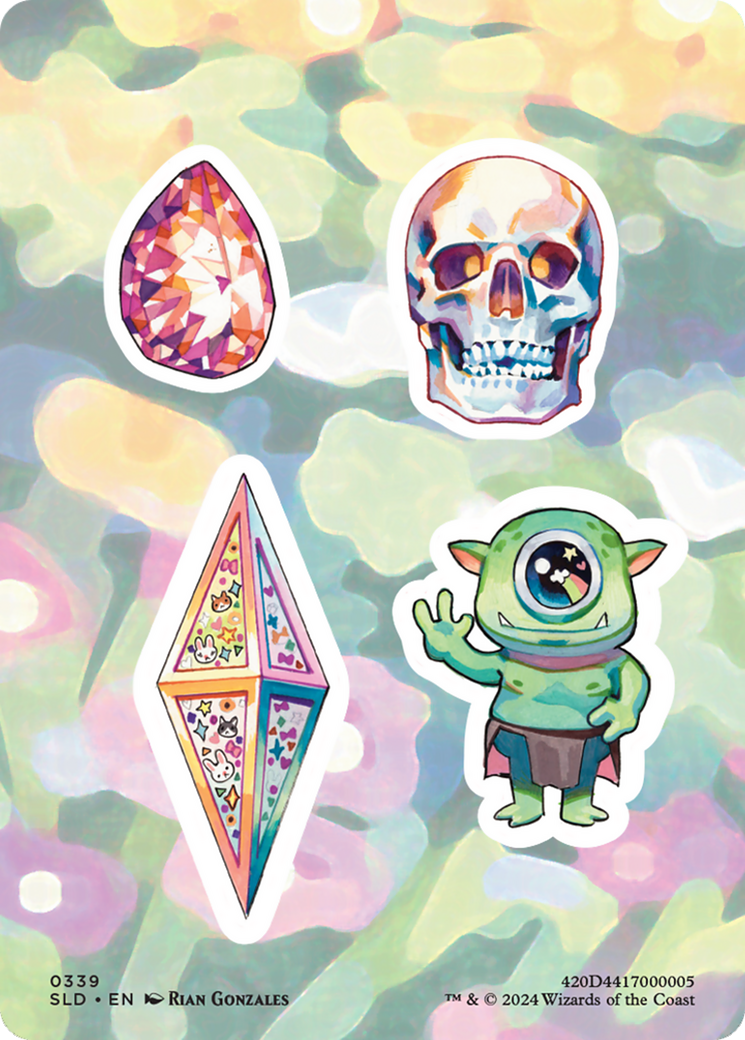 Sticker sheet (SLD-339) [Secret Lair] Drop MTG Single Wizards of the Coast