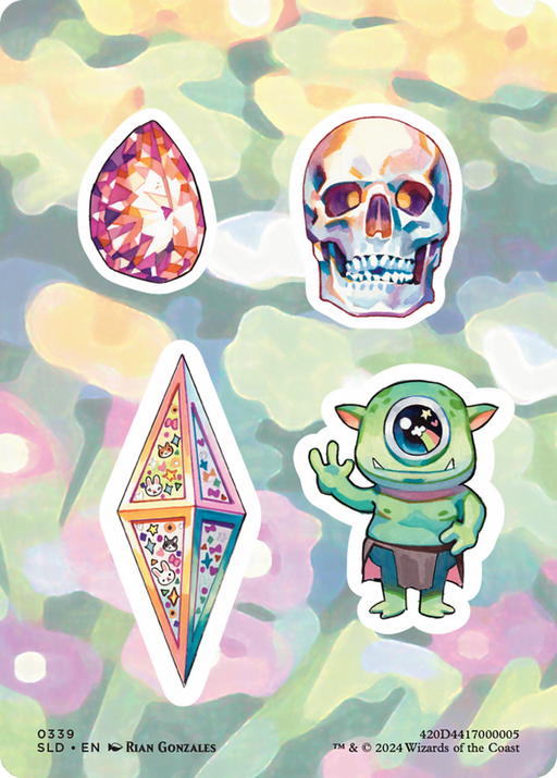 Sticker sheet (SLD-339) [Secret Lair] Drop MTG Single Wizards of the Coast