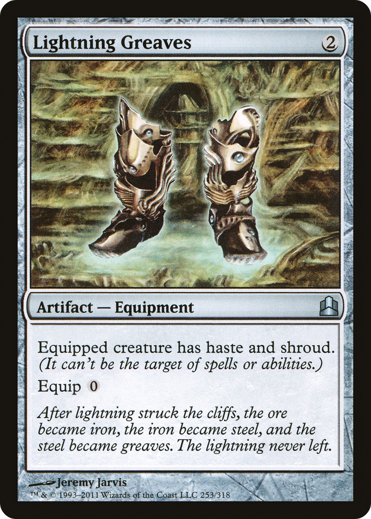 Lightning Greaves (CMD-253) [Commander 2011] MTG Single Wizards of the Coast