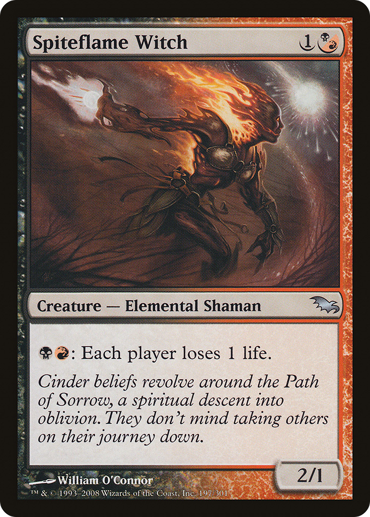 Spiteflame Witch (SHM-197) [Shadowmoor] Foil MTG Single Wizards of the Coast
