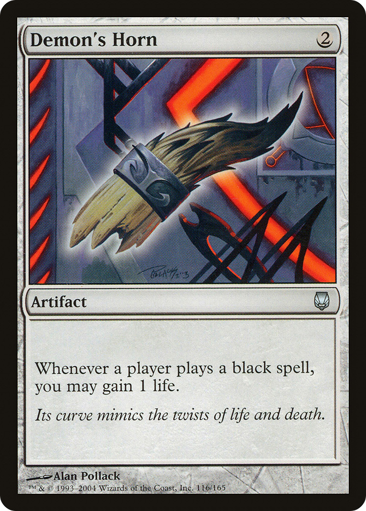 Demon's Horn (DST-116) [Darksteel] MTG Single Wizards of the Coast