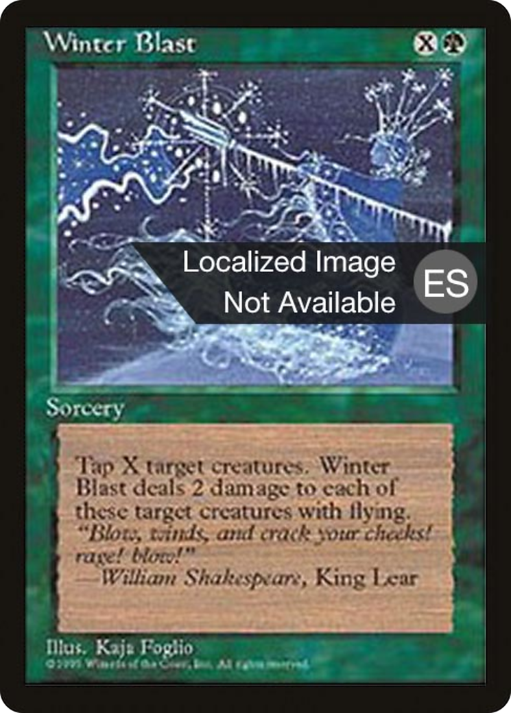 Winter Blast (4BB-290) [Fourth Edition Foreign Black Border] MTG Single Wizards of the Coast