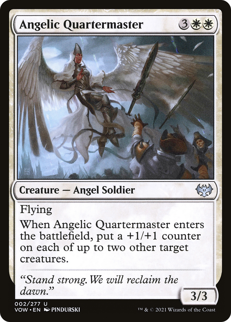 Angelic Quartermaster (VOW-002) [Innistrad: Crimson Vow] MTG Single Wizards of the Coast