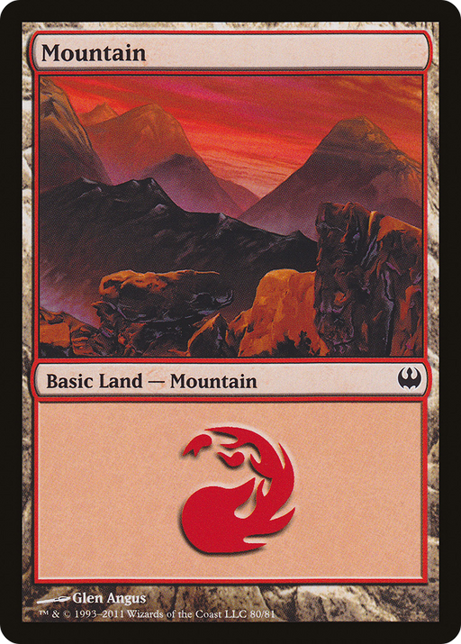 Mountain (DDG-080) [Misc] Duel Decks: Knights vs. Dragons MTG Single Wizards of the Coast