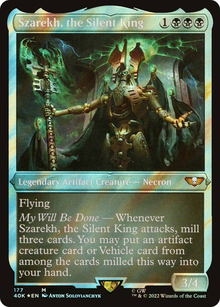 Szarekh, the Silent King (40K-177) [Warhammer 40,000 Commander] Foil MTG Single Wizards of the Coast