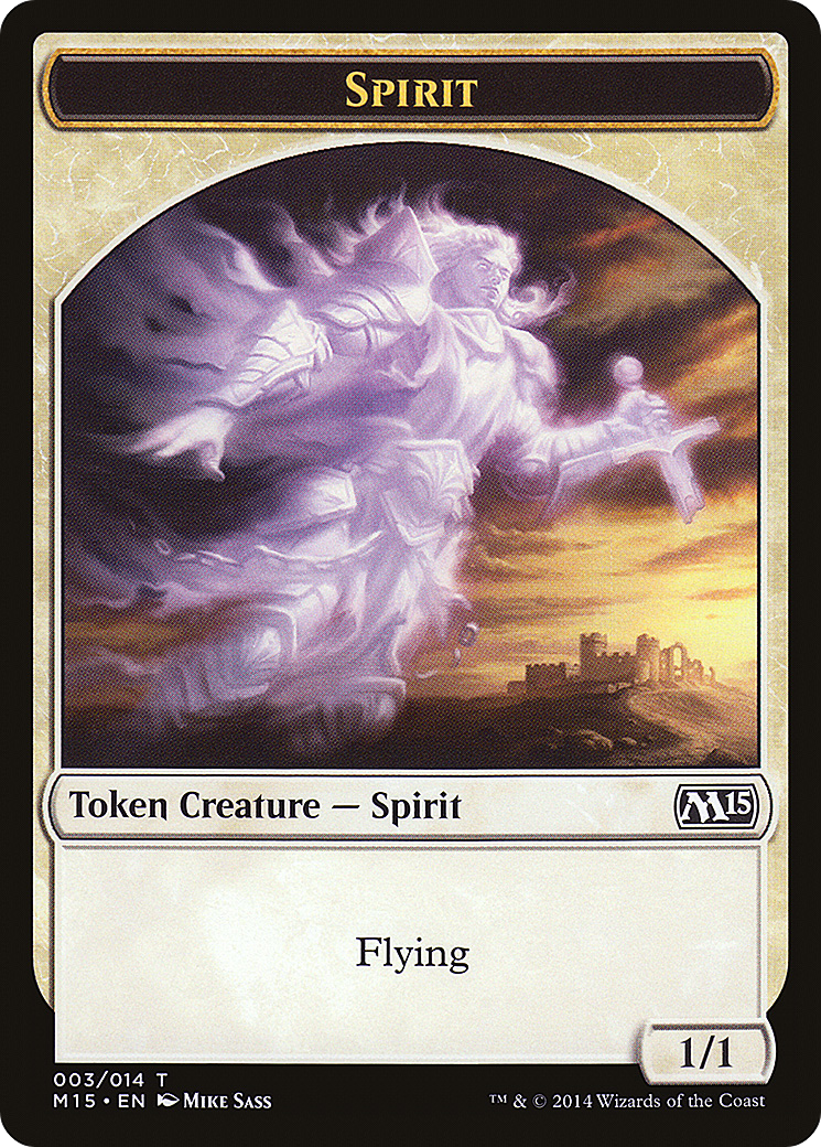 Spirit (M15-003) [Tokens] Magic 2015 Tokens MTG Single Wizards of the Coast