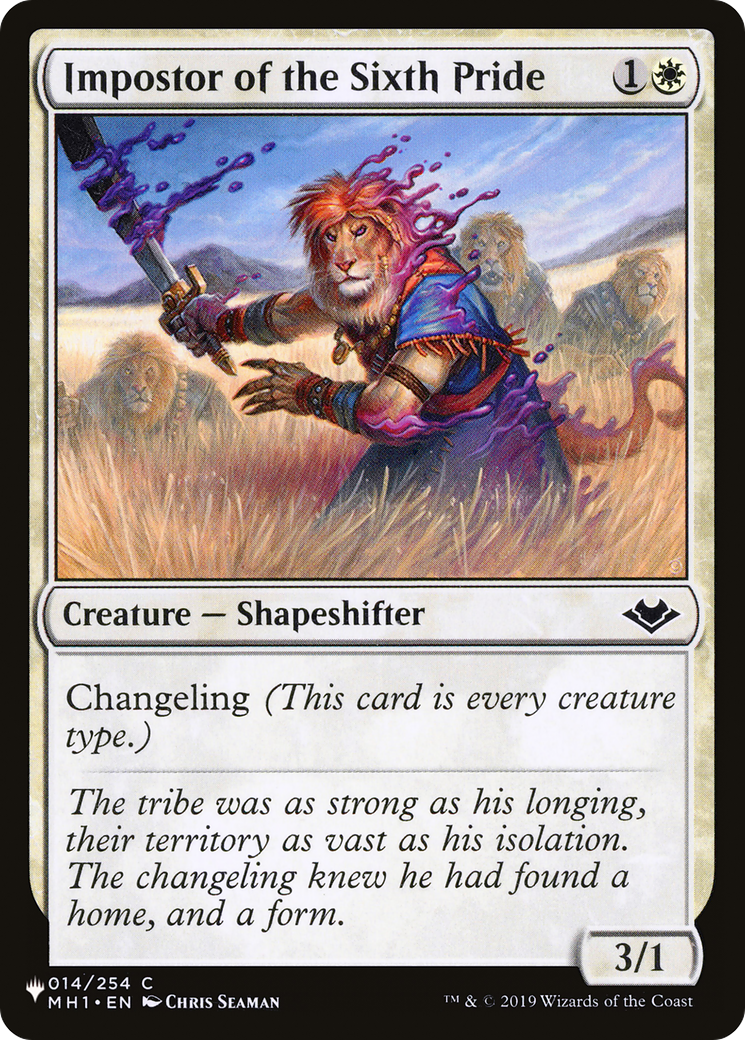 Impostor of the Sixth Pride (LIST-MH1-14) [Mystery Booster] The List MTG Single Wizards of the Coast