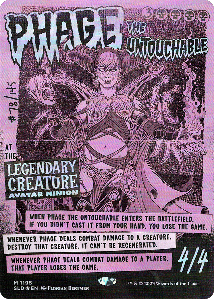 Phage the Untouchable (SLD-1195) [Secret Lair] Drop (Borderless) Foil MTG Single Wizards of the Coast