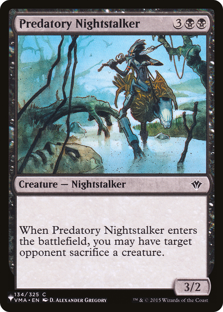 Predatory Nightstalker (LIST-VMA-134) [Mystery Booster] The List MTG Single Wizards of the Coast