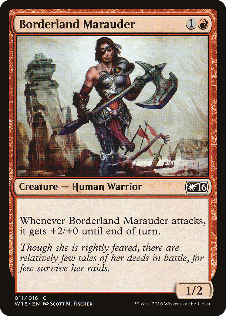 Borderland Marauder (W16-011) [Misc] Welcome Deck 2016 MTG Single Wizards of the Coast