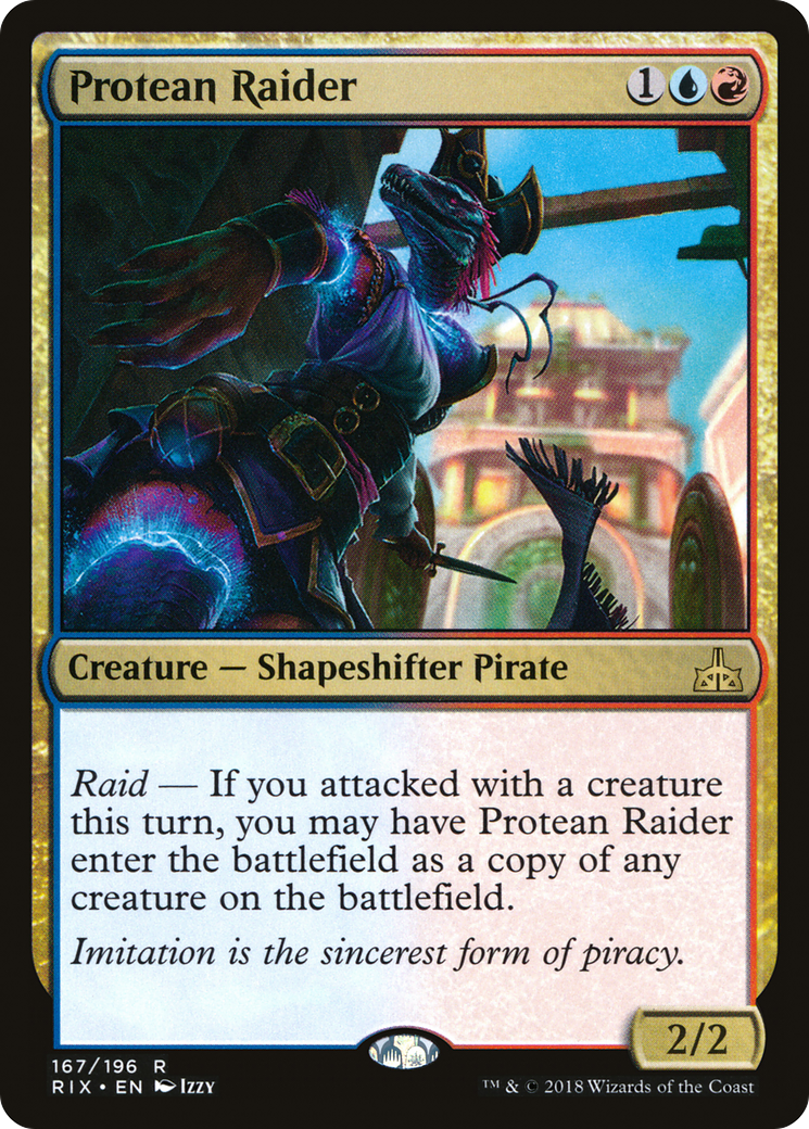 Protean Raider (RIX-167) [Rivals of Ixalan] Foil MTG Single Wizards of the Coast
