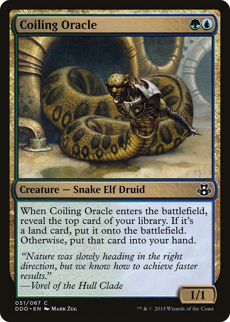 Coiling Oracle (DDO-051) [Misc] Duel Decks: Elspeth vs. Kiora MTG Single Wizards of the Coast