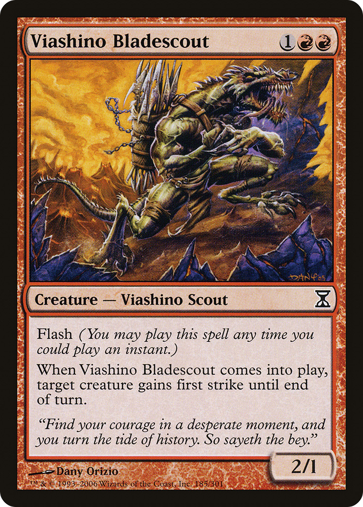 Viashino Bladescout (TSP-185) [Time Spiral] Foil MTG Single Wizards of the Coast