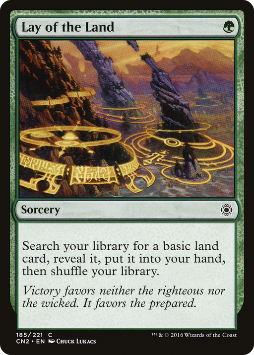 Lay of the Land (CN2-185) [Conspiracy: Take the Crown] MTG Single Wizards of the Coast