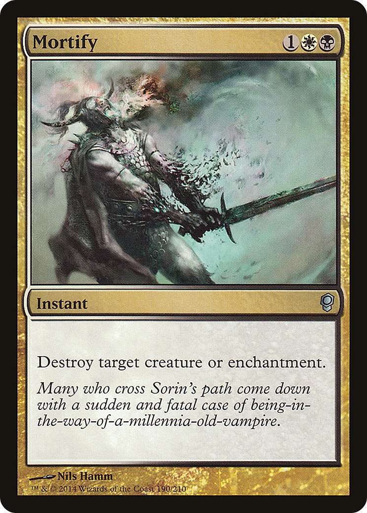 Mortify (CNS-190) [Conspiracy] Foil MTG Single Wizards of the Coast