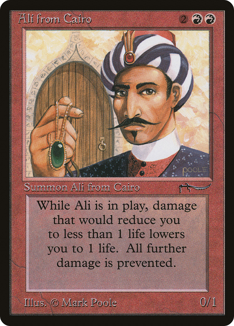 Ali from Cairo (ARN-) [Oldschool] Arabian Nights MTG Single Wizards of the Coast
