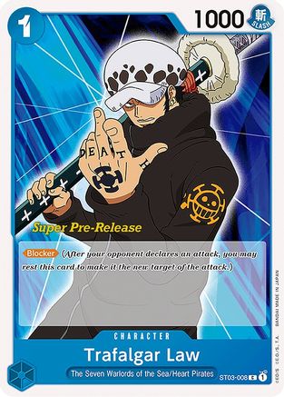Trafalgar Law (ST03-008) [Super Pre-Release Starter Deck 3: The Seven Warlords of the Sea] One Piece Single Bandai
