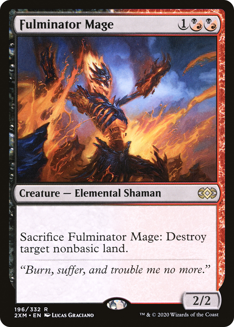 Fulminator Mage (2XM-196) [Double Masters] MTG Single Wizards of the Coast