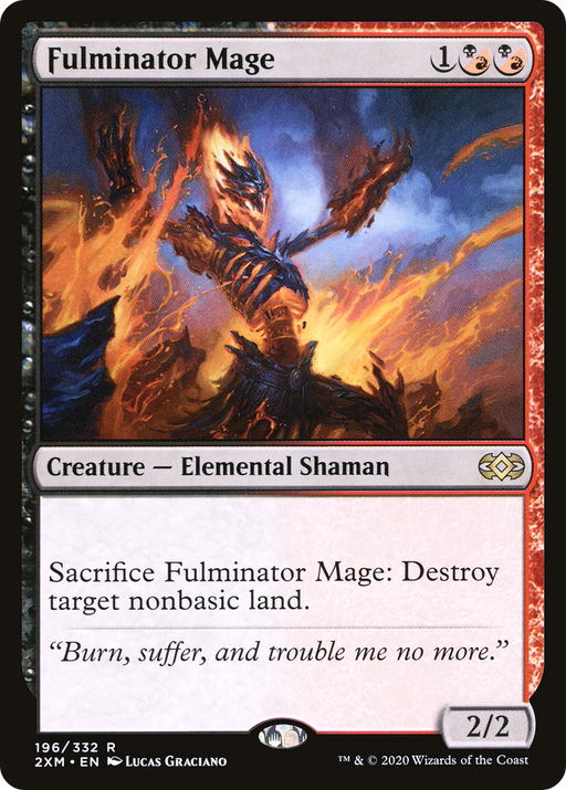 Fulminator Mage (2XM-196) [Double Masters] MTG Single Wizards of the Coast