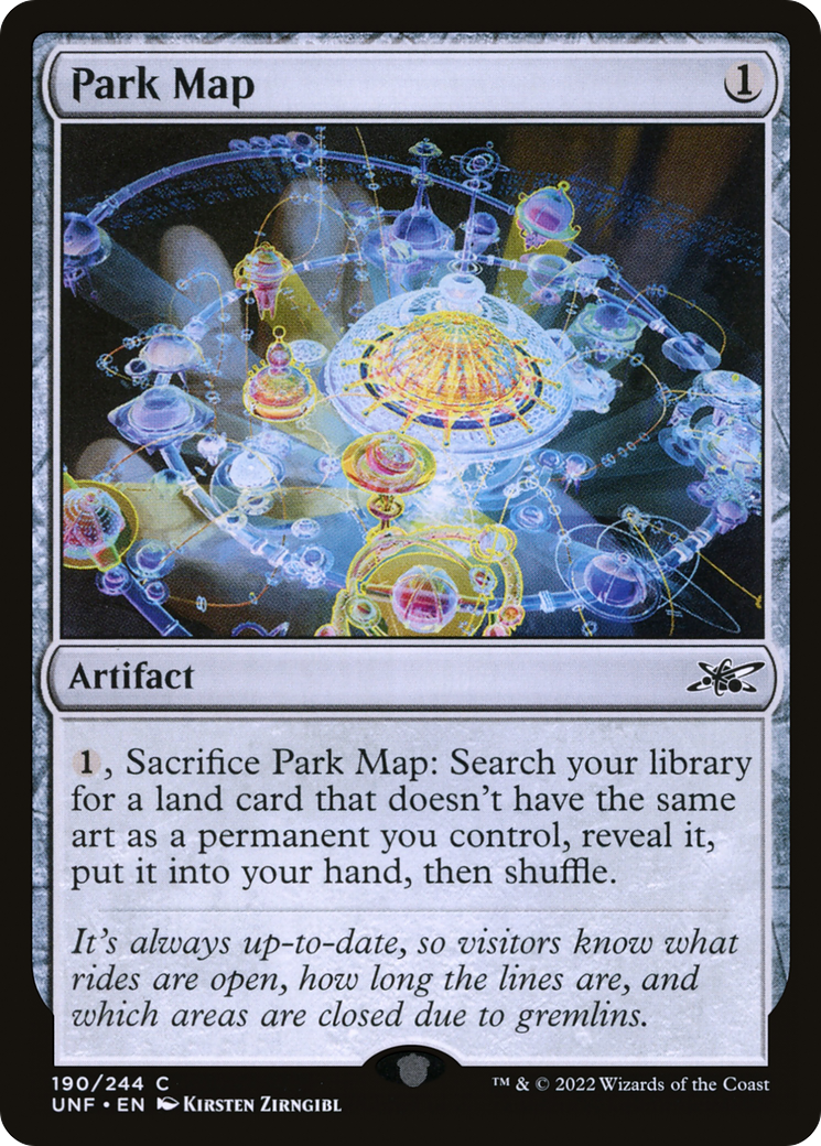 Park Map (UNF-190) [Unfinity] MTG Single Wizards of the Coast