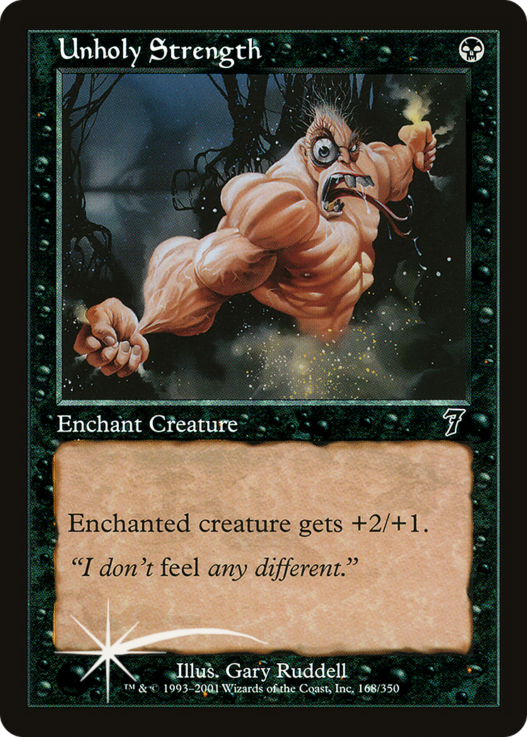 Unholy Strength (7ED-168) [7th Edition] Foil MTG Single Wizards of the Coast