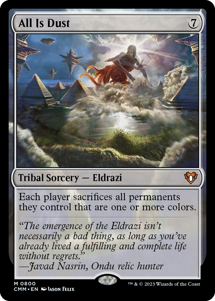 All Is Dust (CMM-800) [Commander Masters] MTG Single Wizards of the Coast