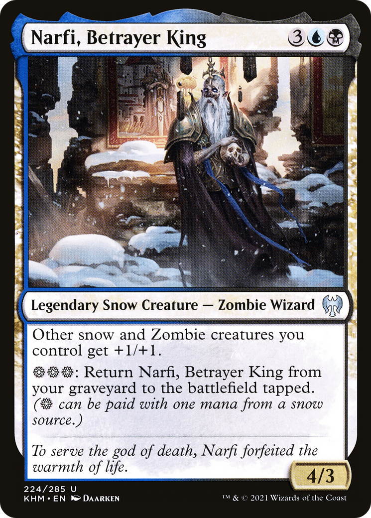 Narfi, Betrayer King (KHM-224) [Kaldheim] MTG Single Wizards of the Coast