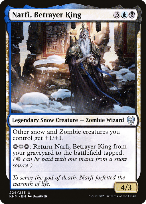 Narfi, Betrayer King (KHM-224) [Kaldheim] MTG Single Wizards of the Coast