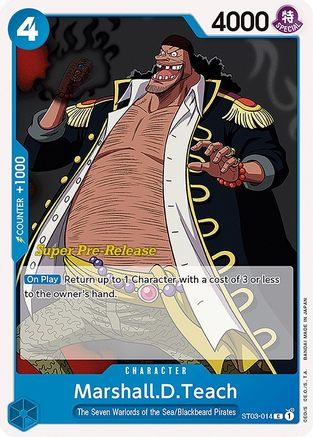 Marshall.D.Teach (ST03-014) [Super Pre-Release Starter Deck 3: The Seven Warlords of the Sea] One Piece Single Bandai