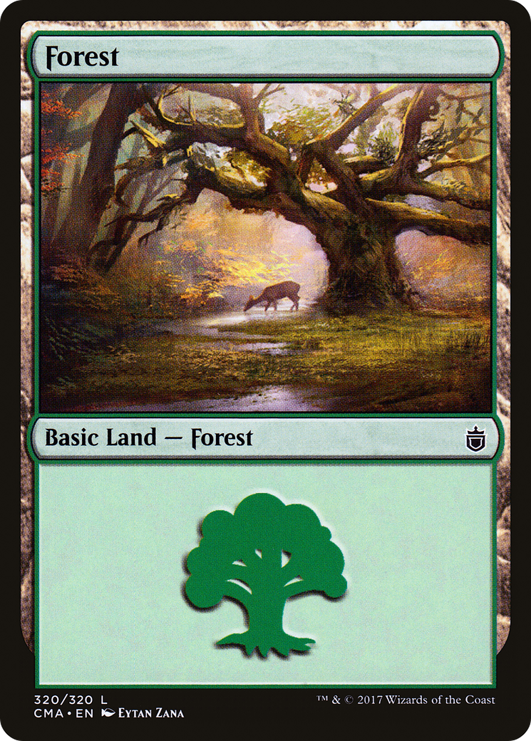 Forest (CMA-320) [Commander Anthology] MTG Single Wizards of the Coast