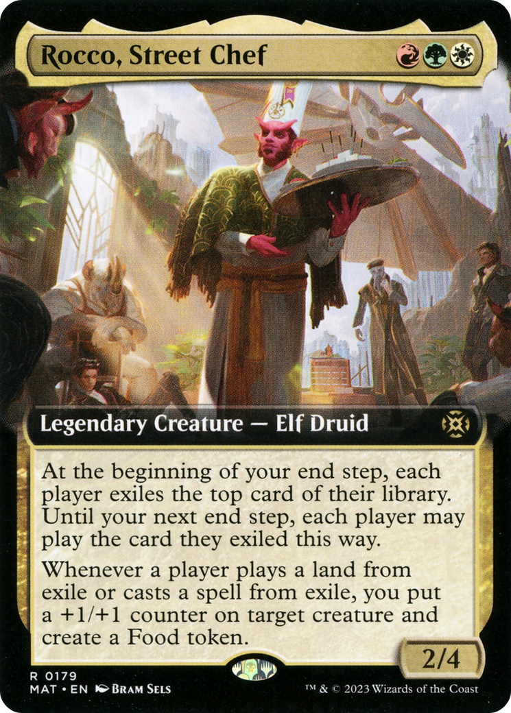 Rocco, Street Chef (MAT-179) [March of the Machine: The Aftermath] (Extended Art) MTG Single Wizards of the Coast